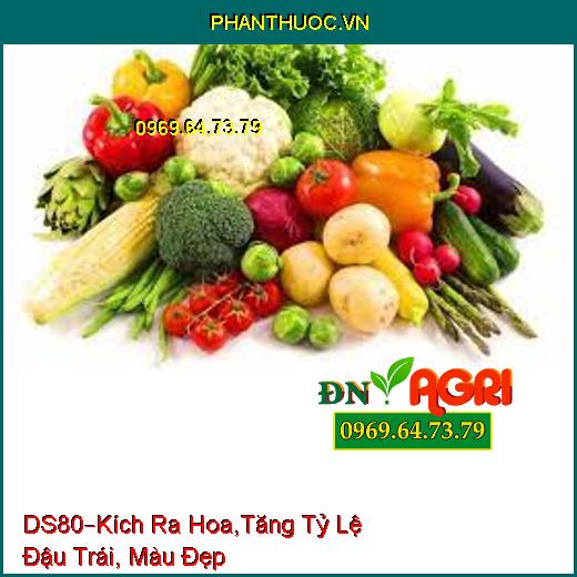 PHÂN BÓN DS80 –Giảm Lượng Kim Loại, Kích Ra Hoa,Tăng Tỷ Lệ Đậu Trái, Màu Đẹp