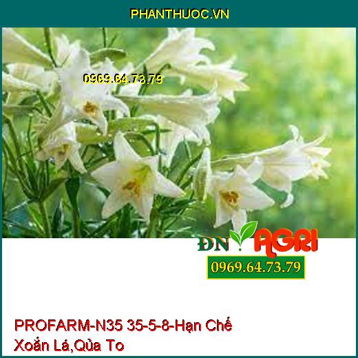 PHÂN BÓN PROFARM-N35 35-5-8 -Hạn Chế Xoắn Lá, Rễ Khỏe, Qủa To, Mã Đẹp