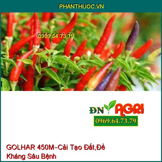 PHÂN BÓN HỮU CƠ GOLHAR 450M –Cải Tạo Đất , Đề Kháng Sâu Bệnh