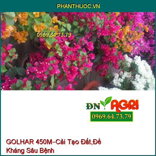 PHÂN BÓN HỮU CƠ GOLHAR 450M –Cải Tạo Đất , Đề Kháng Sâu Bệnh