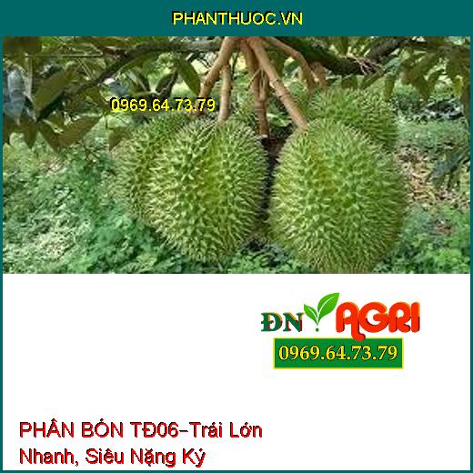 PHÂN BÓN TĐ06 –Giúp Cây Phát Triển, Trái Lớn Nhanh Tròn Đều, Siêu Nặng Ký