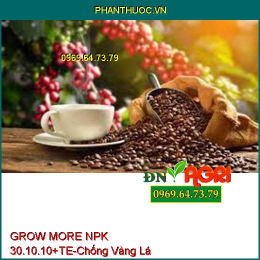 GROW MORE NPK 30.10.10+TE-Phục Hồi Đất Bị Bạc, Vàng Lá, Tăng Vị Ngot, Bóng Trái