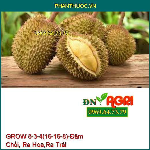 Phân bón lá grow 8-3-4 (16-16-8) -Đâm Chồi , Đâm Hoa Ra Trái, Bổ Sung NAA GA3