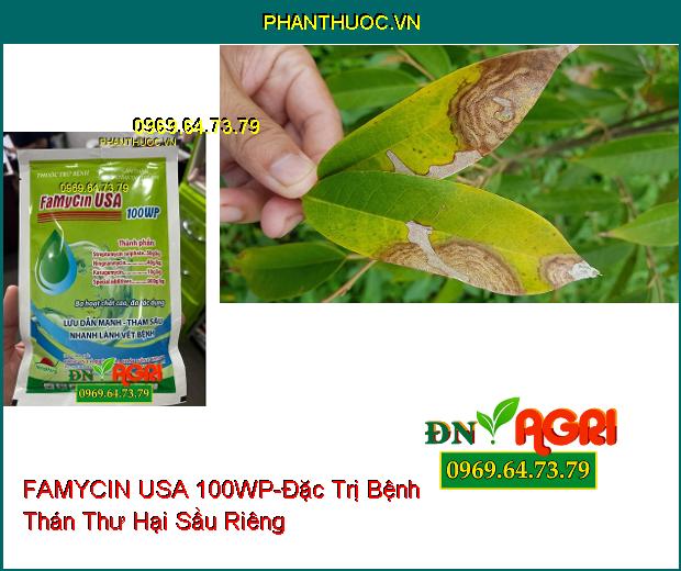 THUỐC TRỪ BỆNH FAMYCIN USA 100WP - Đặc Trị Bệnh Do Nấm Bệnh Vi Khuẩn Gây Ra