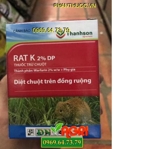 RAT K 2% DP – Diệt Chuột Trên Đồng Ruộng Và Chết Trong Hang