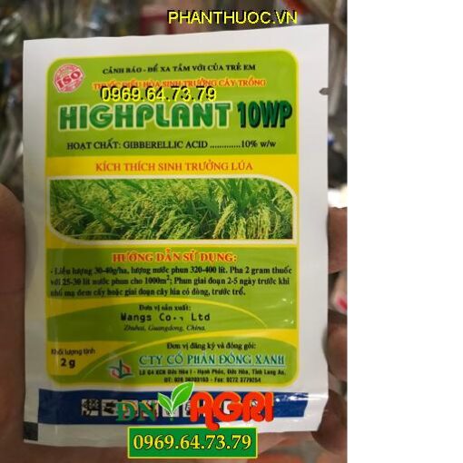 HIGHPLANT 10WP -Mầm Phát Triển -Ra Hoa Đồng Loạt – Vào Hạt Tốt