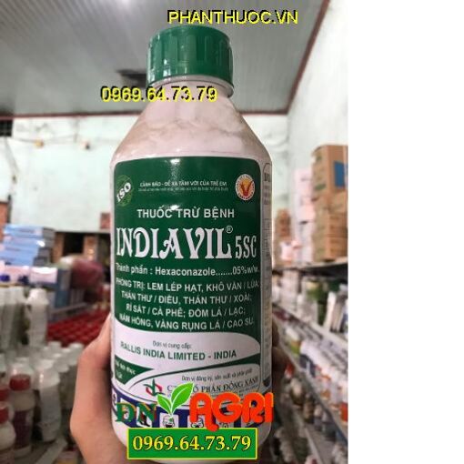 INDIAVIL 5SC – ĐẶC TRỊ BỆNH KHÔ VẰN, PHẤN TRẮNG, RỈ SẮT, ĐỐM ĐEN