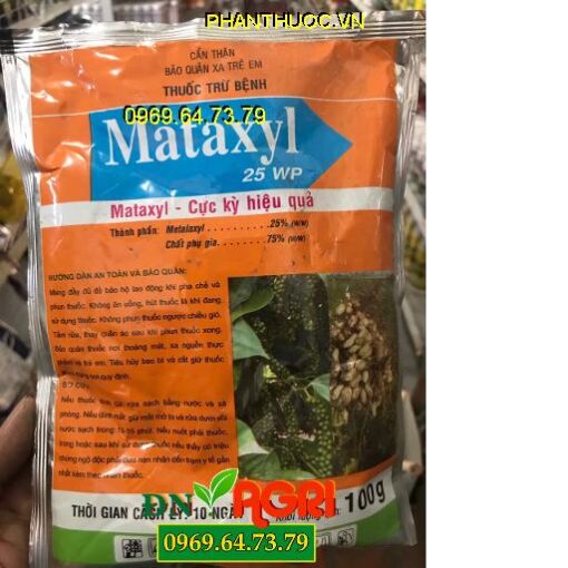 MATAXYL 25WP – Thuốc Đặc Trị Nấm Bệnh, Lưu Dẫn 2 Chiều Rất Hiệu Quả