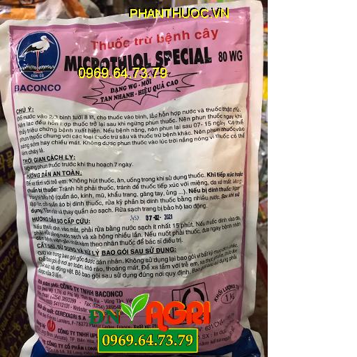 MICROTHIOL SPECIAL 80WG – Thuốc Trừ Nhện Đỏ – Phấn Trắng -Tốt Cây