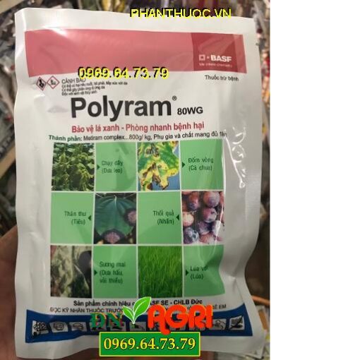 POLYRAM 80WG – THUỐC TRỪ NẤM BỆNH CHO CÂY TRỒNG