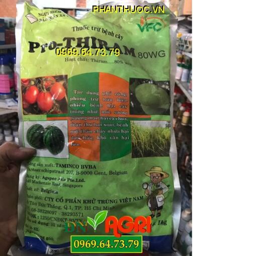 PRO-THIRAM 80WG -Phòng Trừ Mốc Sương Thán Thư – Nứt Thân Khô Vằn