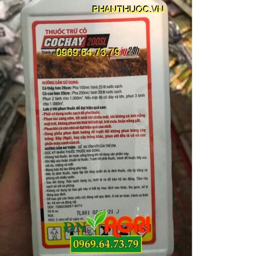 THUỐC TRỪ CỎ COCHAY 200ML CHÁY 24H – TIÊU DIỆT CỎ NHANH TẬN GỐC