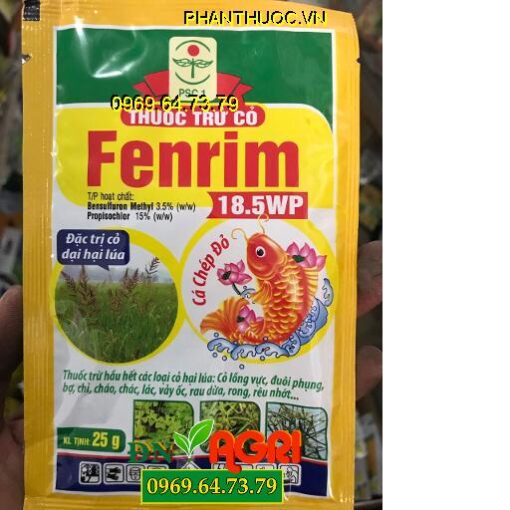 FENRIM 18.5WP – Đặc Trị Cỏ Dại Hại Lúa – Cỏ Lồng Vực Cỏ Đuôi Phụng