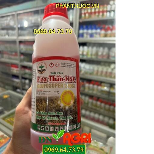 GLUFOSUPER 200SL Hỏa Thần NSC- Cỏ Cháy Sinh Học Diệt Sạch Cỏ Dại Hại Cà Phê