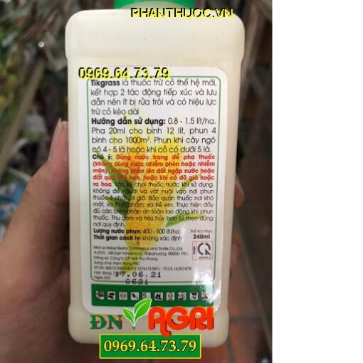 TIK GRASS 15SC – Đặc Trị Cỏ Dại Hại Bắp, Mía, Hiệu Lực Kéo Dài