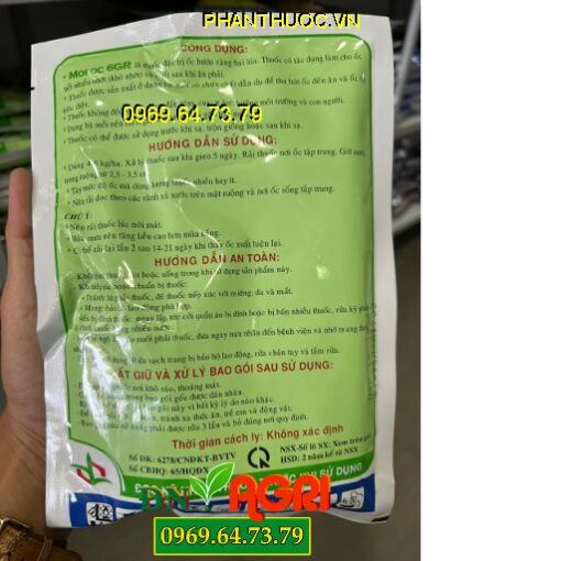 THUỐC TRỪ ỐC MOI OC 6G – ĐẶC TRỊ ỐC BƯU VÀNG , DIỆT ỐC