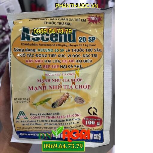 ASCEND 20SP – Đặc Trị Rầy Rệp – Rầy Nâu – Bọ Trị – Rệp Sáp