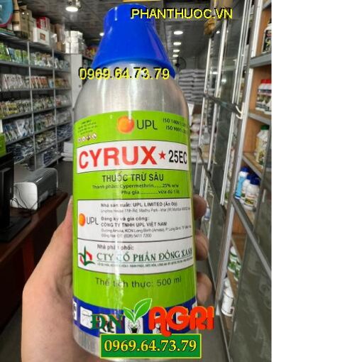 CYRUX 25EC- Đặc Trị Các Loại Sâu Cắn Phá, Chích Hút, Đục Hoa, Đục Quả