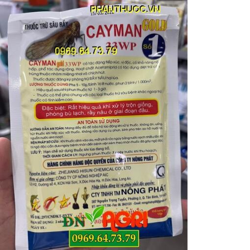 CAYMAN- Thuốc Đặc Trị Bọ Trĩ, Rệp Sáp, Diệt Sâu Rầy Nhanh, Triệt Để