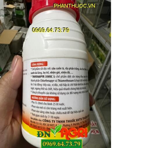 BỌ TRĨ, SÂU CUỐN LÁ, SÂU ĐỤC THÂN, SÂU TƠ, SÂU XANH DA LÁNG, THIFENAPYR 350SC, THIFENAPYR 350SC ĐẶC TRỊ CÔN TRÙNG KHÁNG THUỐC KHÓ TRỊ