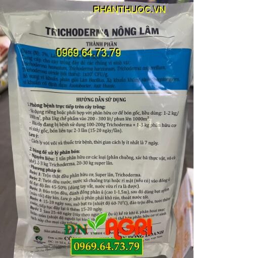 NPK- NOLA02 TRICHODERMA NÔNG LÂM- Ủ Chất Hữu Cơ Thành Phân Vi Sinh Sạch