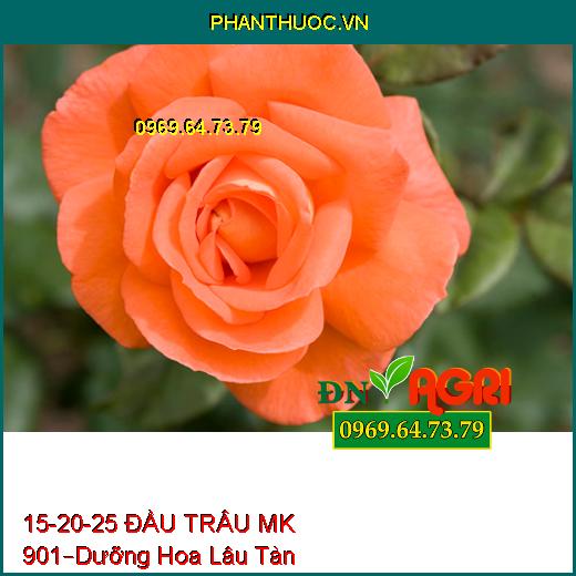 PHÂN BÓN LÁ NPK 15-20-25 ĐẦU TRÂU MK 901 –Dưỡng Hoa Lâu Tàn, Trừ Sâu Bệnh