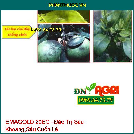 EMAGOLD 20EC –Đặc Trị Sâu Khoang,Sâu Cuốn Lá