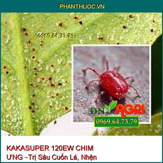 KAKASUPER 120EW CHIM ƯNG –Trị Sâu Cuốn Lá, Nhện Đỏ