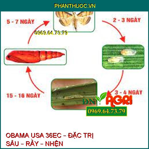 OBAMA USA 36EC – ĐẶC TRỊ SÂU – RẦY – NHỆN