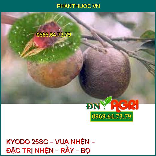 KYODO 25SC – VUA NHỆN – ĐẶC TRỊ NHỆN – RẦY – BỌ TRĨ