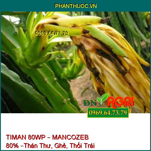 TIMAN 80WP – MANCOZEB 80% –Thán Thư, Ghẻ, Thối Trái