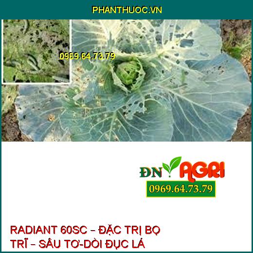 RADIANT 60SC – ĐẶC TRỊ BỌ TRĨ – SÂU TƠ-DÒI ĐỤC LÁ