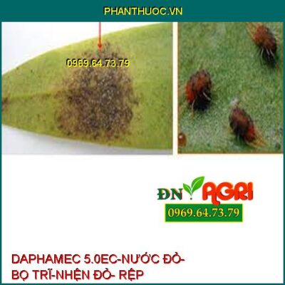 DAPHAMEC 5.0EC-NƯỚC ĐỎ- BỌ TRĨ-NHỆN ĐỎ- RỆP