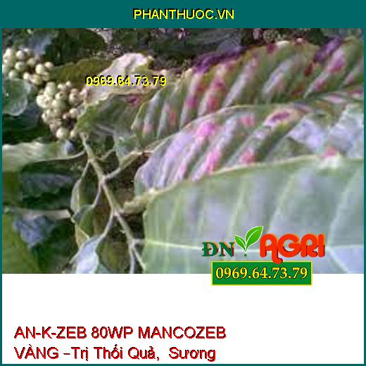 AN-K-ZEB 80WP MANCOZEB VÀNG –Trị Thối Quả, Sương Mai