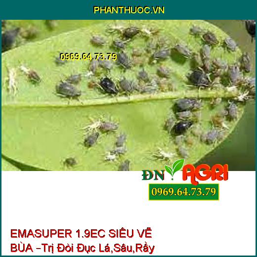 EMASUPER 1.9EC SIÊU VẼ BÙA –Trị Đòi Đục Lá,Sâu,Rầy