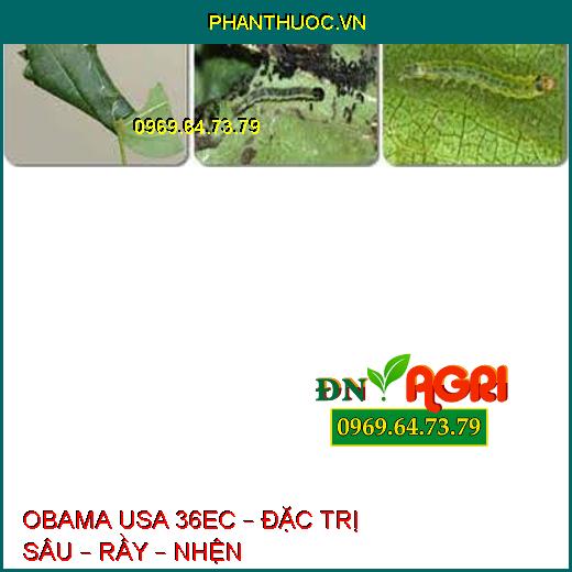 OBAMA USA 36EC – ĐẶC TRỊ SÂU – RẦY – NHỆN