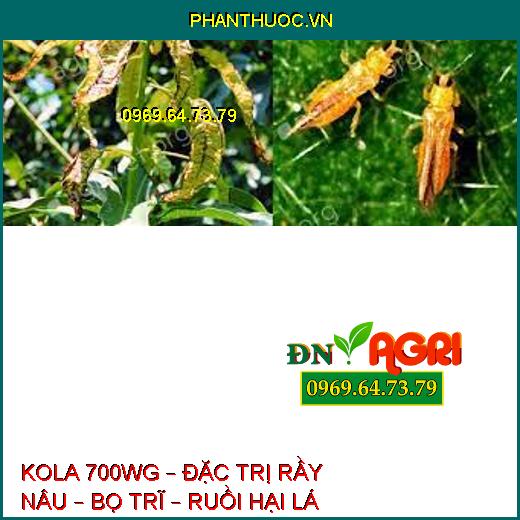 KOLA 700WG – ĐẶC TRỊ RẦY NÂU – BỌ TRĨ – RUỒI HẠI LÁ