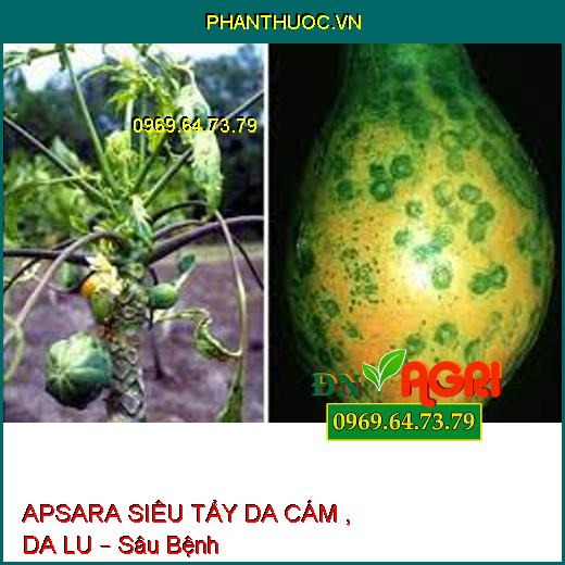 APSARA SIÊU TẨY DA CÁM , DA LU – Sâu Bệnh