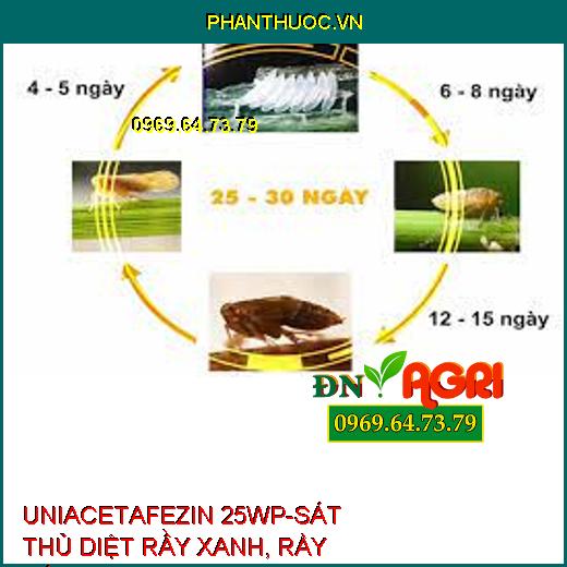 UNIACETAFEZIN 25WP-SÁT THỦ DIỆT RẦY XANH, RẦY NÂU