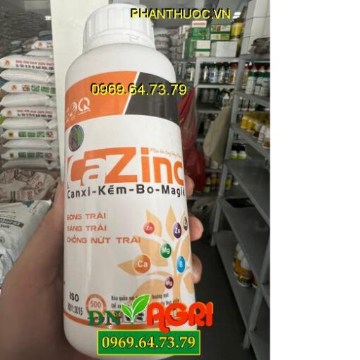 CAZINC Canxi- Kẽm- Bo- Magie- Phân Bón Trung Lượng Bóng Trái, Sáng Trái, Chống Nứt