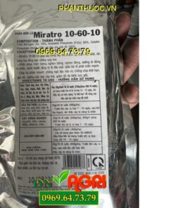 MIRATRO 10-60-10- Tạo Mầm Hoa, Bung Hoa Đồng Loạt, Chống Rụng Hoa