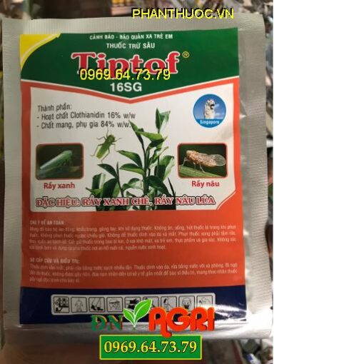 TIPTOF 16SG – Đặc Trị Rầy Xanh Chè, Rầy Nâu, Sâu Vẽ Bùa