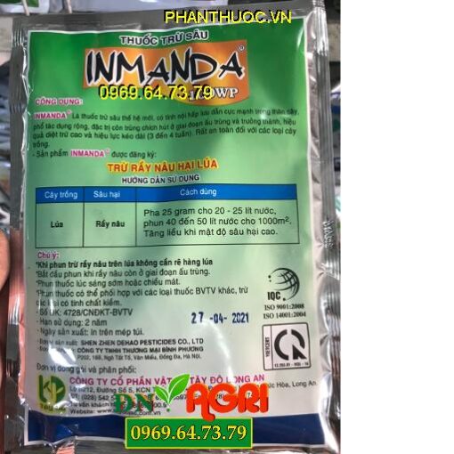 INMANDA 100WP – THUỐC ĐẶC TRỊ SÂU RẦY HẠI LÚA