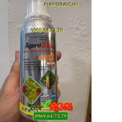 AGASSI 55EC – Đặc Trị Nhện Đỏ, Bọ Trĩ Gây Hại Cho Cây Trồng 210ML