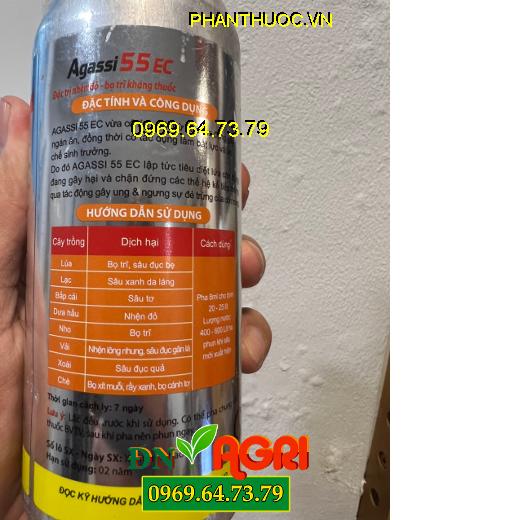 AGASSI 55EC – Đặc Trị Nhện Đỏ, Bọ Trĩ Gây Hại Cho Cây Trồng 210ML