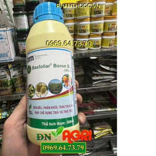 BASFOLIAR BORON (10%B) SL – Tăng Khả Năng Ra Hoa, Đậu Trái, Hạn Chế Rụng Trái, Sâu Dệnh Cho Cây Trồng