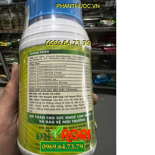 BIOSUN 139 – Đặc Trị Tuyến Trùng, Bật Sung Rễ, Xanh Lá Trái To, Tăng Độ PH Đất