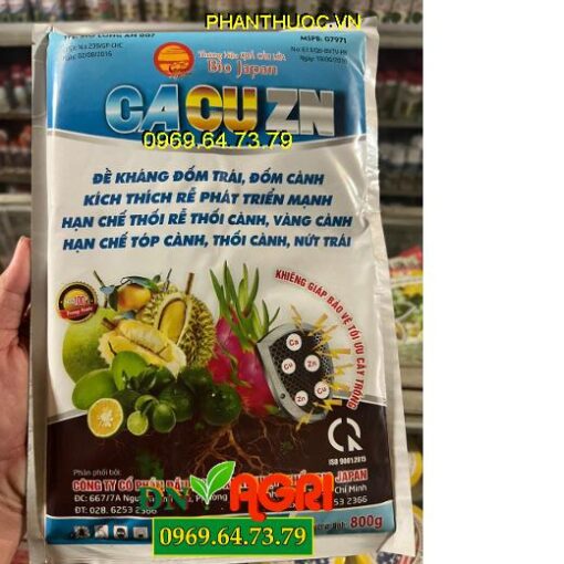 CA CU ZN BIO JAPAN – Xanh Lá, Kích Rễ, Đặc Trị Thán Thư, Đạo Ôn, Sương Mai