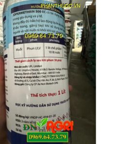 JDPERMETHRIN 500EC-Diệt Trừ Muỗi Và Côn Trùng Gây Hại