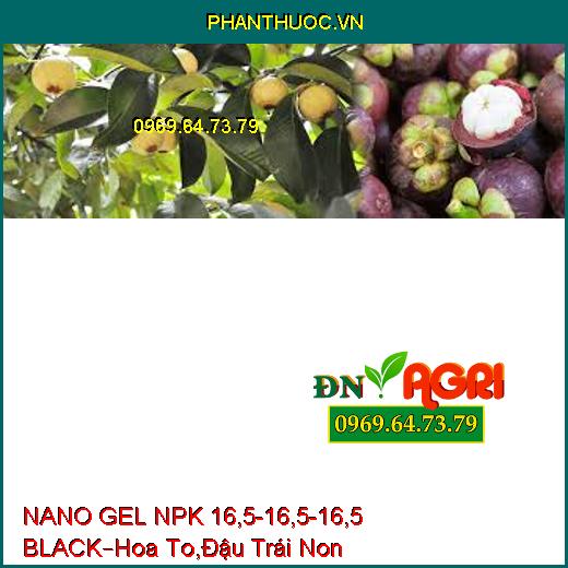 NANO GEL NPK 16,5-16,5-16,5 BLACK –Nuôi Hoa To, Đậu Trái Non, Bén Rễ Nhanh